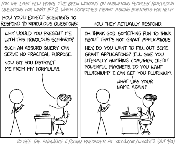 'Does the substance feel weird to the touch?' is equally likely to get the answers 'Don't be ridiculous, you would never put your hand near a sample. We have safety protocols.' and 'Yeah, and it tastes AWFUL.'